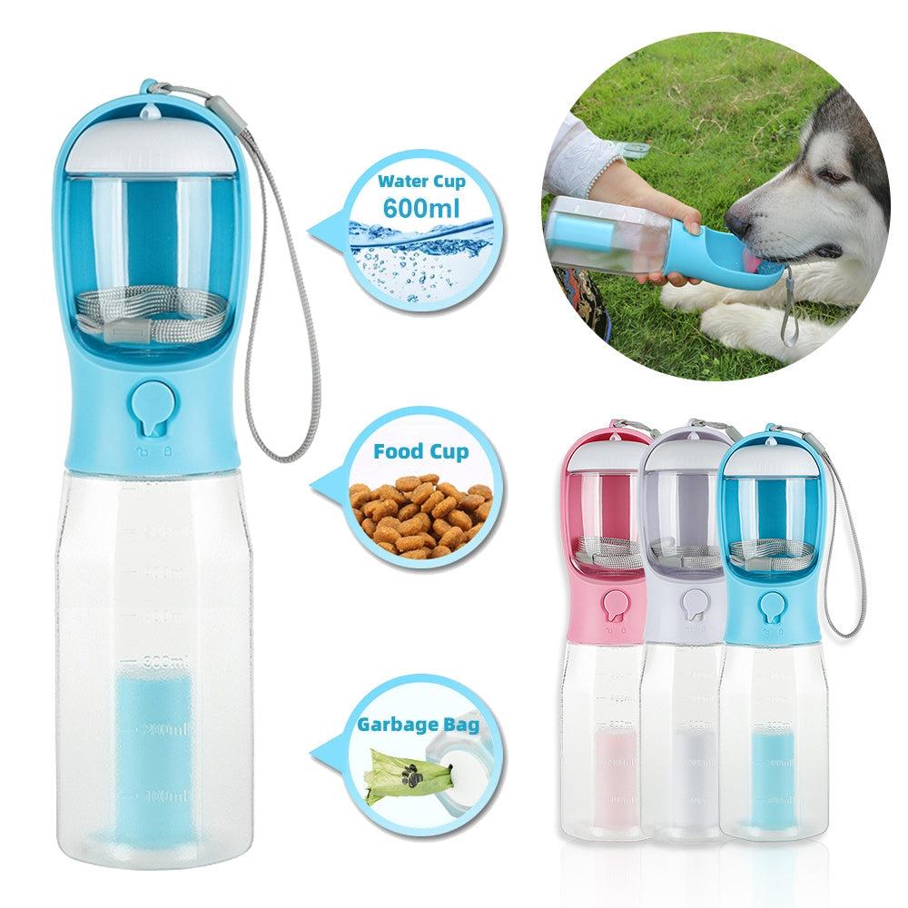 Hund & Katzen Wasser Flasche mit Futter zufuhr
