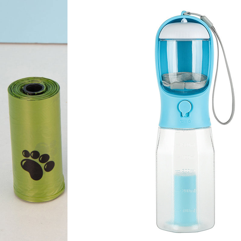 Hund & Katzen Wasser Flasche mit Futter zufuhr