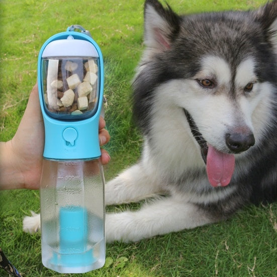 Hund & Katzen Wasser Flasche mit Futter zufuhr