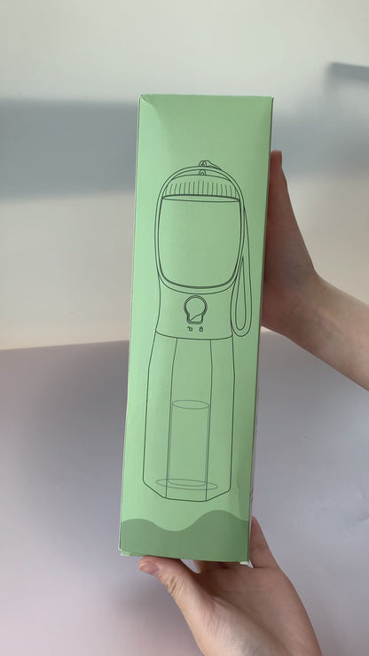 Hund & Katzen Wasser Flasche mit Futter zufuhr